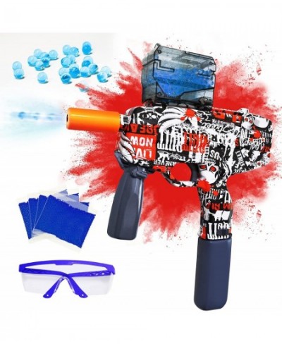 Splatter Ball Blaster Automatic Toy Gel Ball Blaster Electric MP9 with 20000 Gel Beads and Goggles for Battle Game Outdoor Ba...