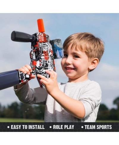 Splatter Ball Blaster Automatic Toy Gel Ball Blaster Electric MP9 with 20000 Gel Beads and Goggles for Battle Game Outdoor Ba...