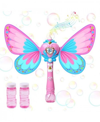 Bubble Maker Machine for Kids Ages 3 4 5 6 7 Handheld Butterfly Blower with Light and Music for Parties Weddings Outdoor and ...