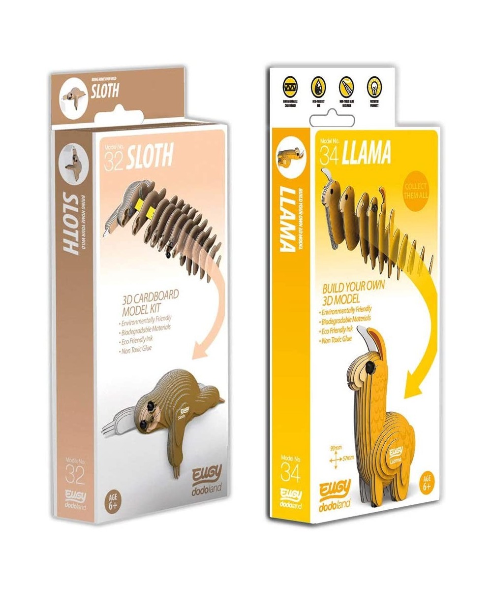 3D Model Llama and Sloth Craft Kit 2 Pack $44.64 - Craft Kits