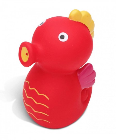 DolliBu Seahorse Bath Buddy Squirter – Floating Red Seahorse Rubber Bath Toy Fun Water Squirting Bathtime Play for Toddlers C...