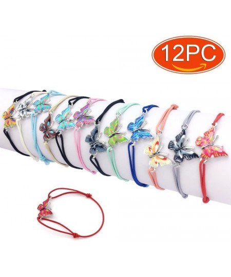 12pc Women Girl Butterfly Bracelet Value Set Kids Party Favor Adjustable Bracelet $19.10 - Kids' Dress-Up Accessories