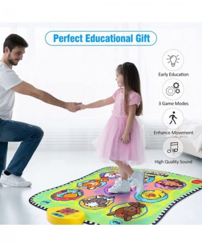 Dance Mat Light Up Electronic Dance Step Play Mat Girls Toys Built-in Music 3 Challenge Mode and Scoreable Christmas Birthday...