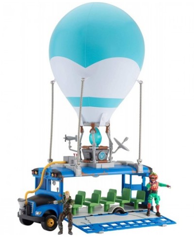 Battle Bus Deluxe - Features Inflatable Balloon with Lights & Sounds Free-Rolling Wheels on Bus - Includes 4 Inch Recruit (Jo...