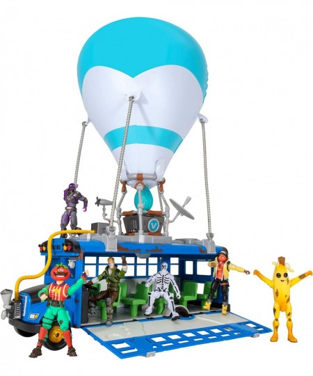 Battle Bus Deluxe - Features Inflatable Balloon with Lights & Sounds Free-Rolling Wheels on Bus - Includes 4 Inch Recruit (Jo...