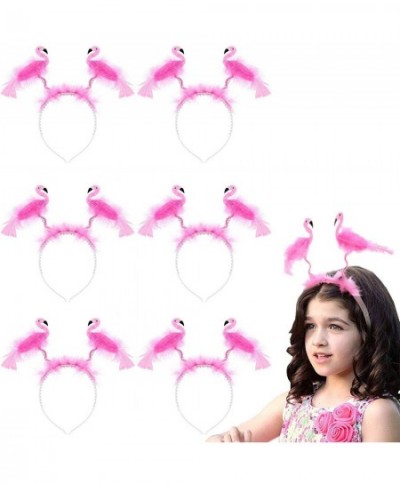 Flamingo Headbands 6PCS Flamingo Party Head Bopper Pink Feather Costume Party Supplies for Girls Teens Women | Classroom Birt...