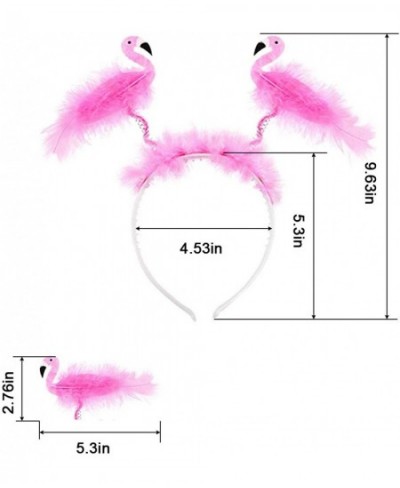 Flamingo Headbands 6PCS Flamingo Party Head Bopper Pink Feather Costume Party Supplies for Girls Teens Women | Classroom Birt...