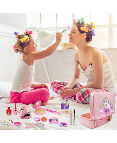 Kids Makeup Kit for Girls Real Washable Makeup Kit Little Girls Makeup Kit for Kids Toddlers Princess Real Makeup Set Christm...