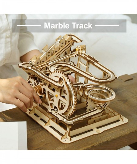 3D Wooden Puzzle for Adults Model Kit Marble Run Craft Set Educational Toy Building Engineering Set Christmas/Birthday/Thanks...