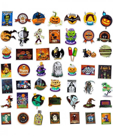 100pcs Assorted Halloween Stickers for Kids Cute Vinyl Water Bottles Laptop Scrapbook Pumpkin Stickers Halloween Decorations ...