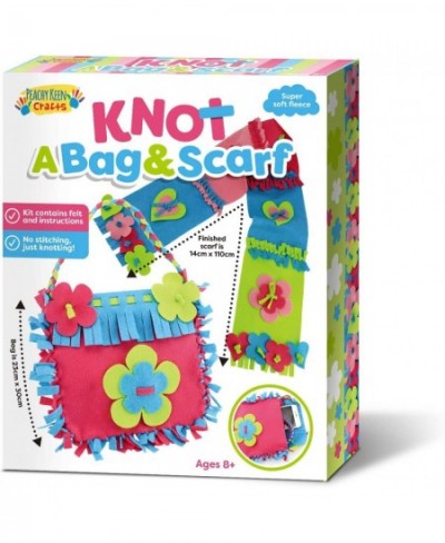 Knot a Purse and Scarf - No Sew Craft Kit for Girls - Arts and Crafts Set for Ages 6 and Up $25.93 - Craft Kits