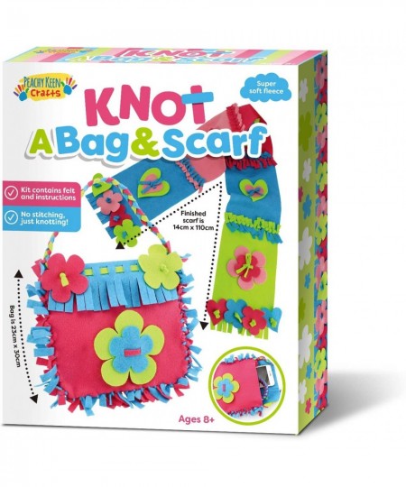 Knot a Purse and Scarf - No Sew Craft Kit for Girls - Arts and Crafts Set for Ages 6 and Up $25.93 - Craft Kits