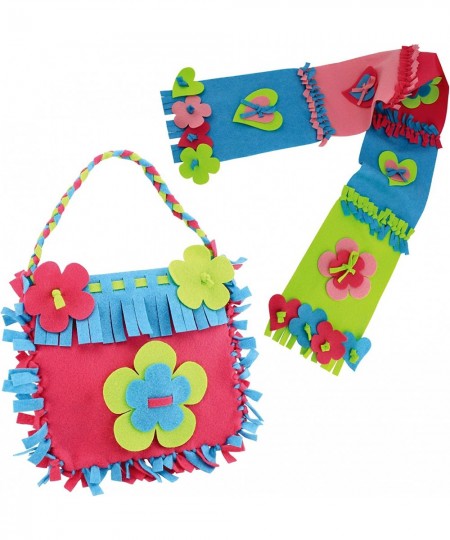 Knot a Purse and Scarf - No Sew Craft Kit for Girls - Arts and Crafts Set for Ages 6 and Up $25.93 - Craft Kits