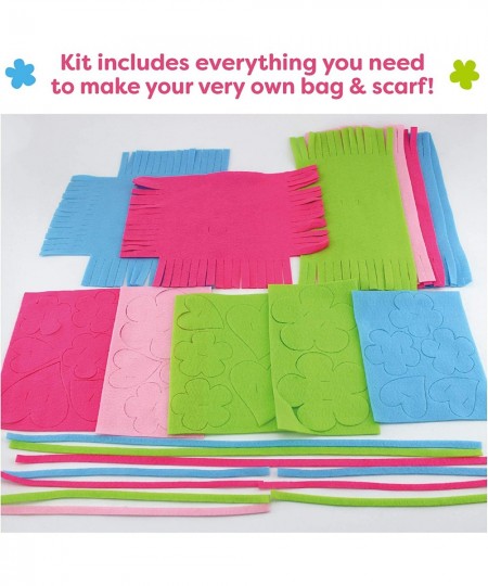 Knot a Purse and Scarf - No Sew Craft Kit for Girls - Arts and Crafts Set for Ages 6 and Up $25.93 - Craft Kits