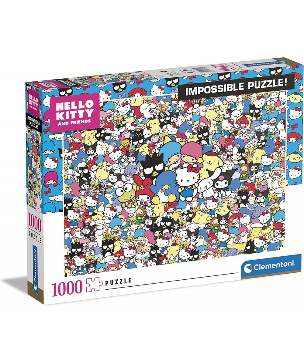 39645 1000pcs Impossible Hello Kitty 1000 Pieces Made in Italy Jigsaw Puzzle for Adults Multicolor Medium $42.69 - Jigsaw Puz...