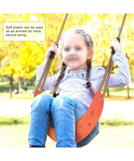 Cute Toddler Swing Combo Sets High Back Full Bucket Swing and Heavy Duty Swing Seat Toddler Swing Attachment with Adjustable ...