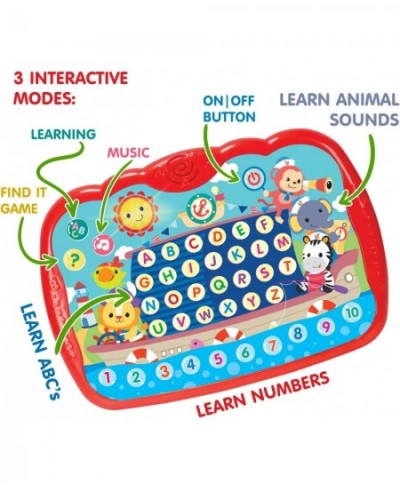 Learning Tablet for Toddlers 1-3 - Educational ABC Toy to Learn Alphabet Number Music & Words - Early Development Electronic ...