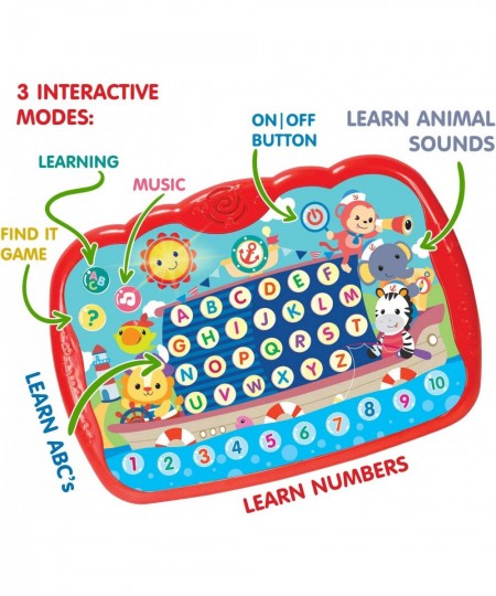 Learning Tablet for Toddlers 1-3 - Educational ABC Toy to Learn Alphabet Number Music & Words - Early Development Electronic ...