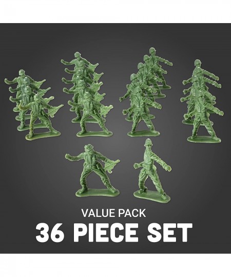 DELUXE BAG OF CLASSIC TOY GREEN ARMY SOLDIERS - 36 Pc. $14.22 - Action Figures