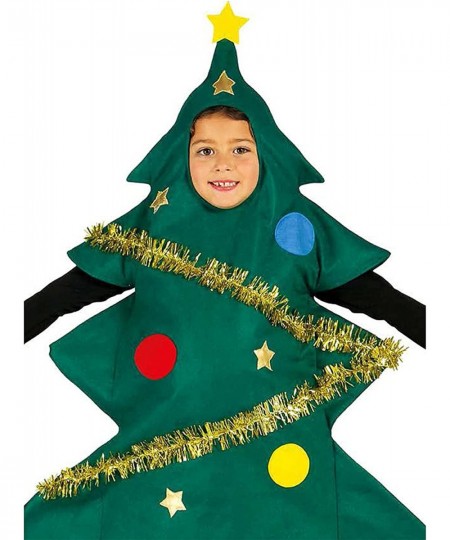 Parents and Children Christmas Tree Costume Cosplay Party Dress Short Sleeve Shiny Dot Xmas Tree Fancy Hooded Dress $27.12 - ...