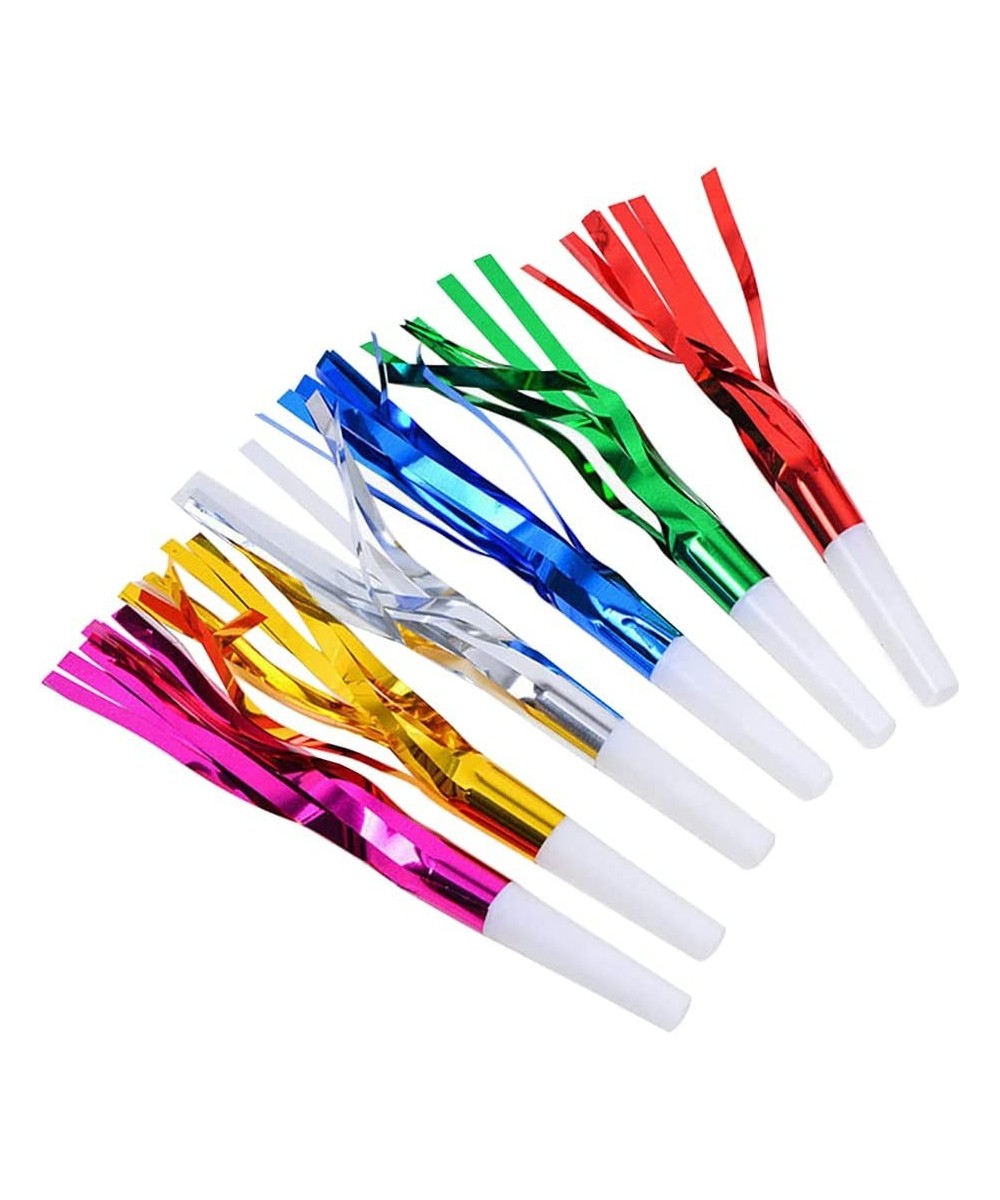 30 Pcs Fringed Birthday Noise Maker Metallic Party Blowers Birthday Party Blow Horns Party Favors Noisemakers $16.06 - Noisem...