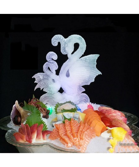 Swan Ice Sculpture Plate Decoration Party Supplies for Restaurant Bar Club $81.04 - Game Accessories