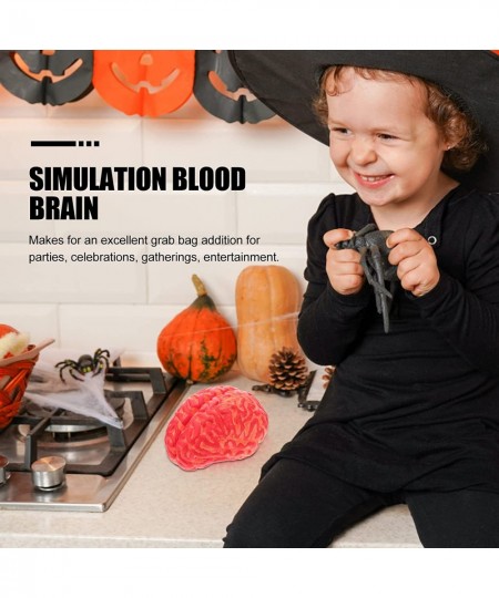 Halloween Simulation Vinyl Bloody Brain 1pc Halloween Trick Scary Prop Prank Tool Simulation Prop Artificial Blood Brain Part...