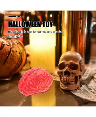 Halloween Simulation Vinyl Bloody Brain 1pc Halloween Trick Scary Prop Prank Tool Simulation Prop Artificial Blood Brain Part...