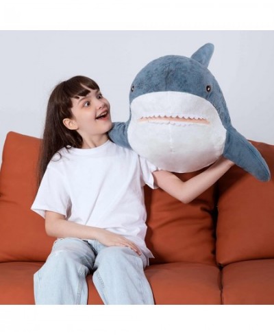 Giant Shark Stuffed Animal Shark Plush Toys Soft Plush Shark Hugging Pillow for Kids 40 inch $61.58 - Stuffed Animals & Teddy...