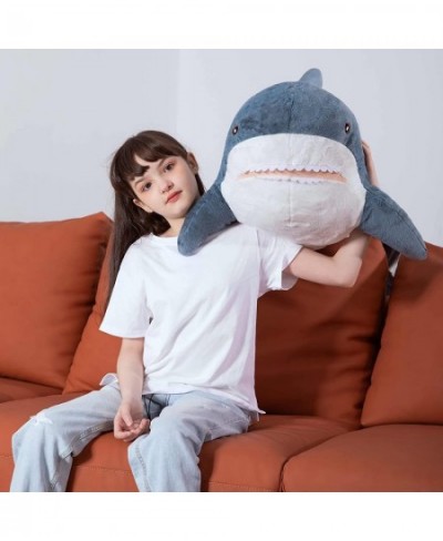 Giant Shark Stuffed Animal Shark Plush Toys Soft Plush Shark Hugging Pillow for Kids 40 inch $61.58 - Stuffed Animals & Teddy...