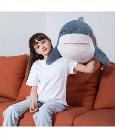 Giant Shark Stuffed Animal Shark Plush Toys Soft Plush Shark Hugging Pillow for Kids 40 inch $61.58 - Stuffed Animals & Teddy...