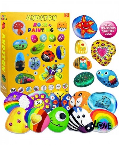 Rock Painting Kit for Kids DIY Arts and Crafts Rock Painting Supplies Kits for Girls & Boys Ages 4 -12 Craft Kits Art Set - S...