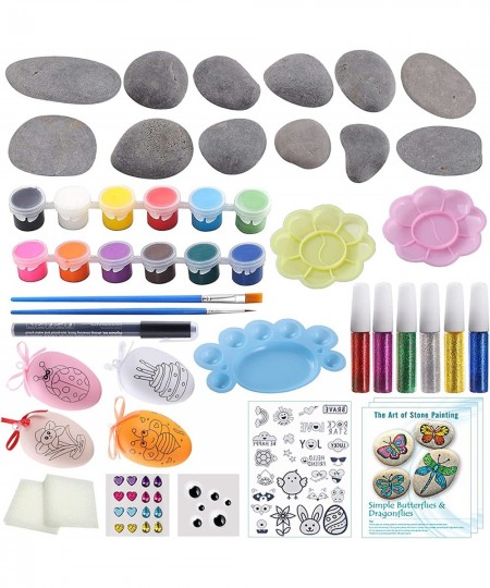 Rock Painting Kit for Kids DIY Arts and Crafts Rock Painting Supplies Kits for Girls & Boys Ages 4 -12 Craft Kits Art Set - S...