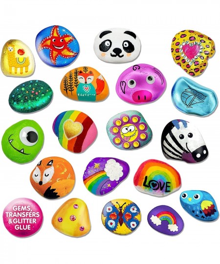 Rock Painting Kit for Kids DIY Arts and Crafts Rock Painting Supplies Kits for Girls & Boys Ages 4 -12 Craft Kits Art Set - S...