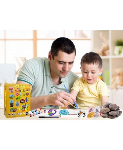 Rock Painting Kit for Kids DIY Arts and Crafts Rock Painting Supplies Kits for Girls & Boys Ages 4 -12 Craft Kits Art Set - S...