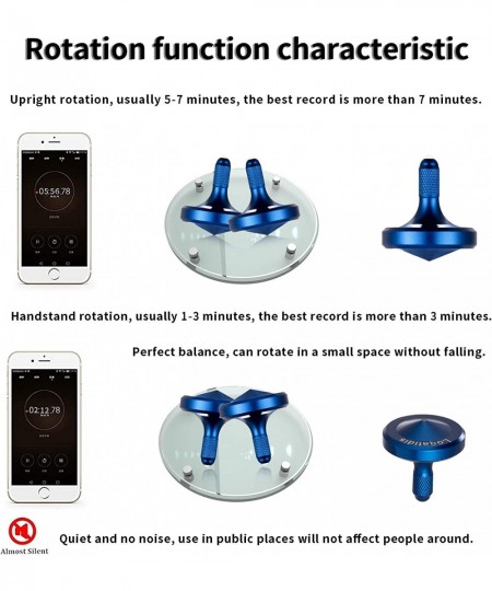 Precision Metal Spinning Top The Easiest to Spin Long Spin time Exceed 8 Mins Support Handstand Rotation Kill Time Relief Str...