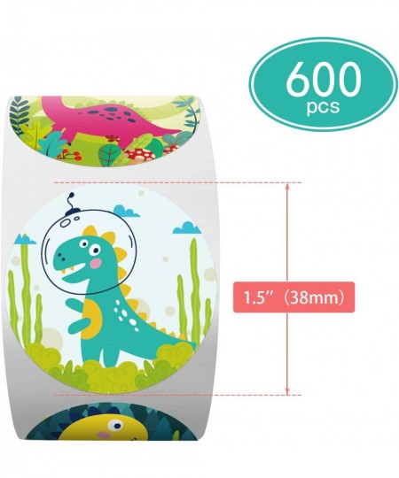 600 Dinosaur Stickers 1.5" Teacher Rewards Stickers for School and Home Motivating Toddlers 8 Designs $16.20 - Kids' Stickers