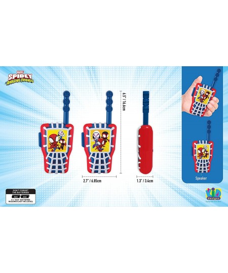 Spidey and His Amazing Friends Toy Walkie Talkies for Kids Indoor and Outdoor Toys for Kids and Fans of Spiderman Toys for Bo...