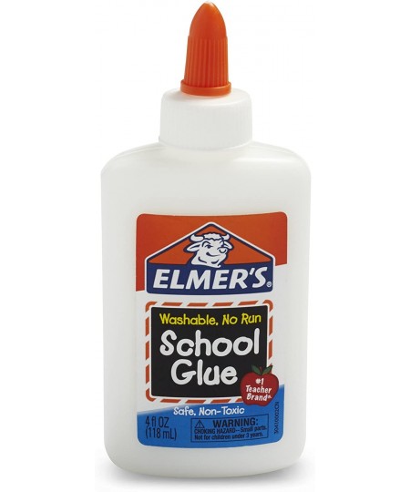 Liquid School Glue White Washable 4 Ounces - Great for Making Slime ( 5-Count ) $19.82 - Kids' Arts & Crafts Adhesives