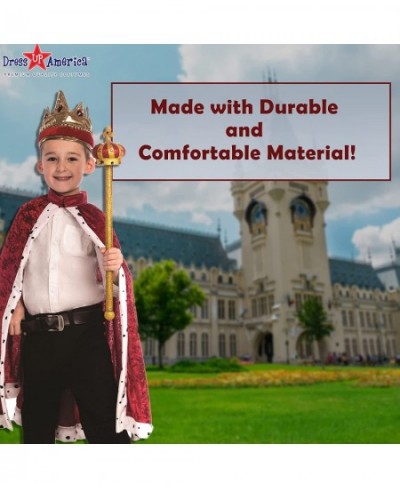 King Crown and Robe - King Costume for Kids - One Size Fits Most $39.89 - Kids' Costumes