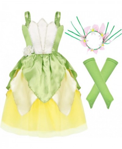 Frog Princess Dress Girls Fairy Tale Fancy Dresses with Wreath Birthday Party Halloween Costume Outfits 3-10 Years $45.30 - K...