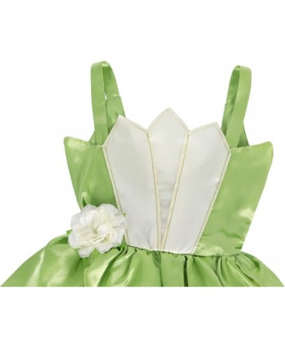 Frog Princess Dress Girls Fairy Tale Fancy Dresses with Wreath Birthday Party Halloween Costume Outfits 3-10 Years $45.30 - K...