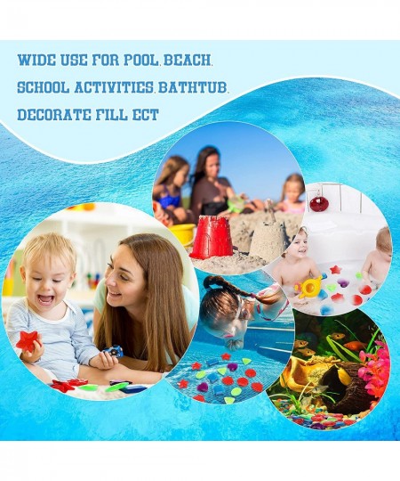 24 Pieces Big Dive Gem Pool Toys Colorful Big Sinking Diving Gems Dive Crystals Summer Underwater Swimming Toy Set with Velve...