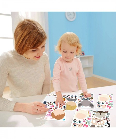 36Pcs Frozen Make a Face Stickers DIY Birthday Party Supplies for Kids Decorations Games Make Your Own Frozen Stickers Art Cr...