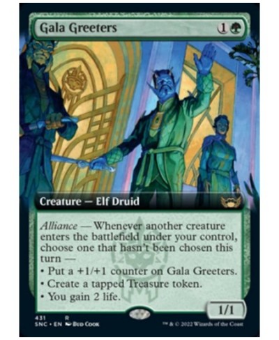 Magic: the Gathering - Gala Greeters (431) - Extended Art - Streets of New Capenna $12.03 - Trading Cards & Accessories