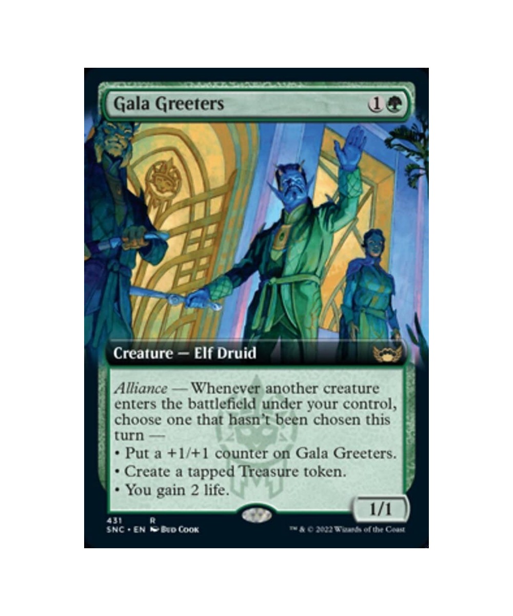 Magic: the Gathering - Gala Greeters (431) - Extended Art - Streets of New Capenna $12.03 - Trading Cards & Accessories