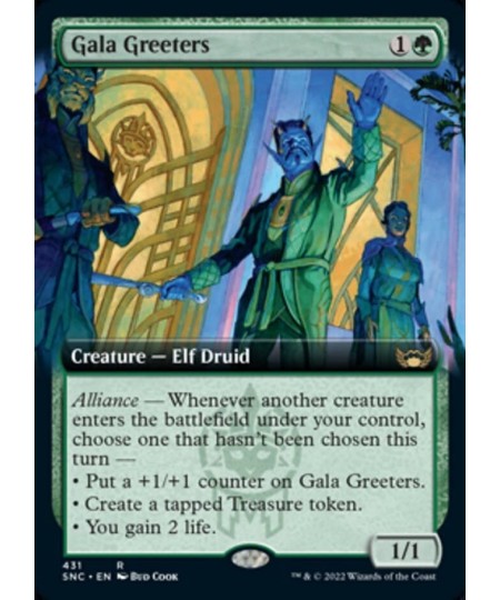 Magic: the Gathering - Gala Greeters (431) - Extended Art - Streets of New Capenna $12.03 - Trading Cards & Accessories