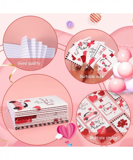 72 PCS Valentine's Day Stationery Set Kids Party Favor Gifts Include Mini Notebooks Stampers Pencils Sharpener Erasers Sticke...