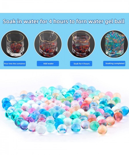 Gel Ball Blaster Ammo Splatter Ball Gun Ammo 7-8mm Water Bead for Splatrball Gun and Splat Guns Eco Friendly Gel Balls Bullet...