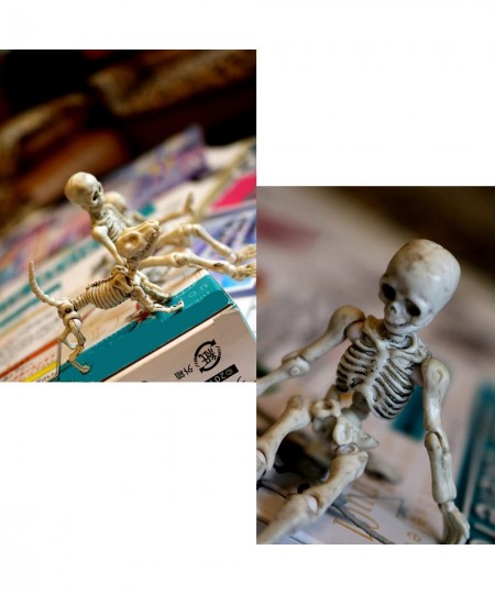 Eonthry 3pcs Cute Fashion Design Mr. Bones Mini Pose Skeleton Model Decorations with Dog Mini Action Figure Collectible Shoot...